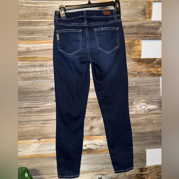 Paige Verdugo Crop 
Dark Wash 5-Pocket Cropped Slim Capri Denim Jeans size 25 - Picture 2 of 7